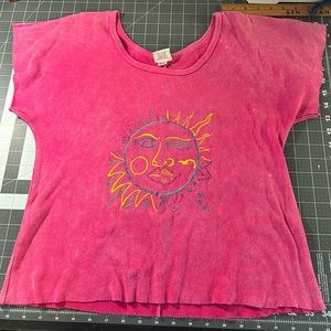 90s Hippie Sunshine Cut of tee Medium